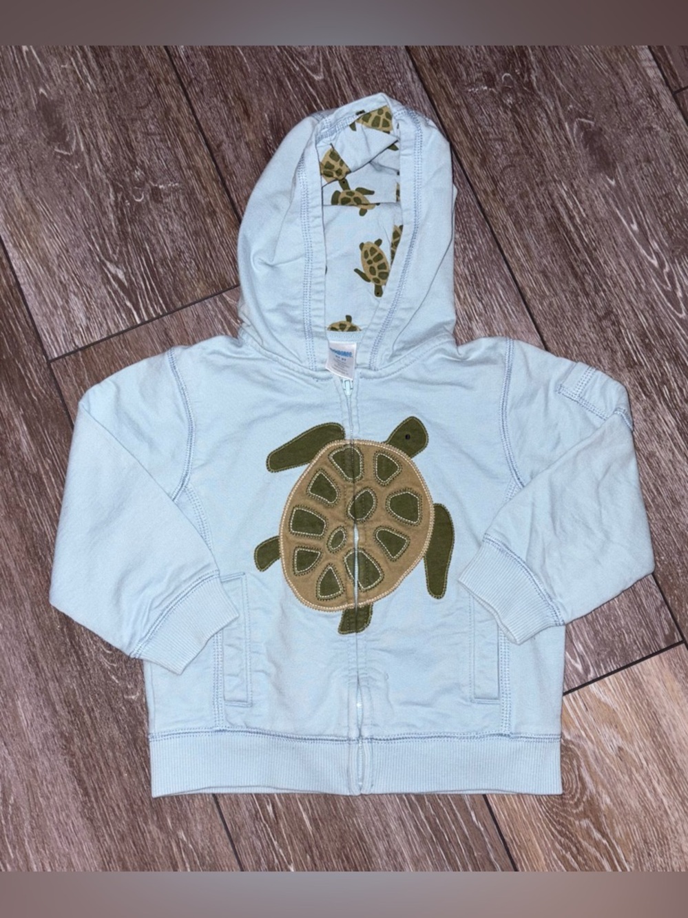 Old School 2009 Gymboree Turtle Zip Up Hoodie
